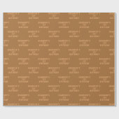 1歳の誕生日かわいいテラコッタボホベイビーシャワーボーイ ラッピングペーパー (フラット)