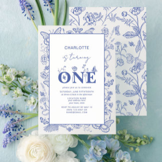 1歳の誕生日にチノイスリーブルーが1歳になる 招待状