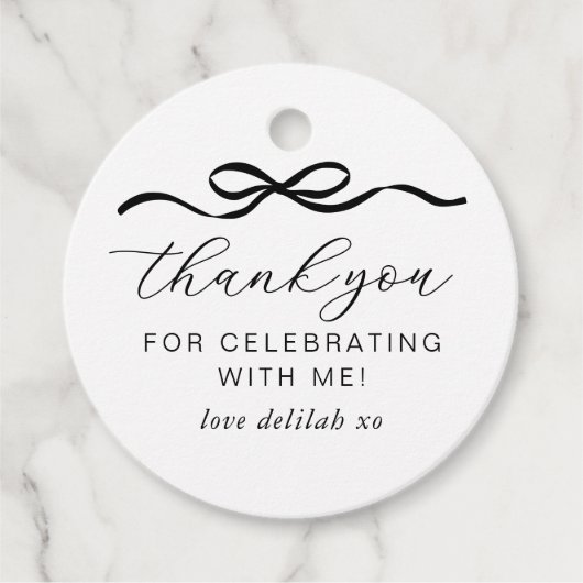 1歳の誕生日にボウ フェイバータグ (正面)