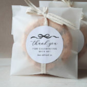 1歳の誕生日にボウ ラウンドシール