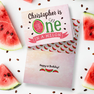 1歳の誕生日に1人 カード