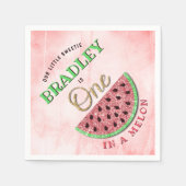 1歳の誕生日に1人 スタンダードカクテルナプキン (正面)