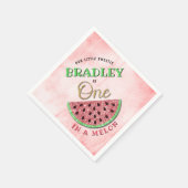 1歳の誕生日に1人 スタンダードカクテルナプキン (角)