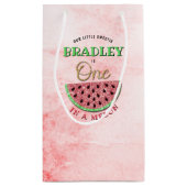 1歳の誕生日に1人 スモールペーパーバッグ (裏面)