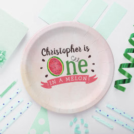 1歳の誕生日に1人 ペーパープレート