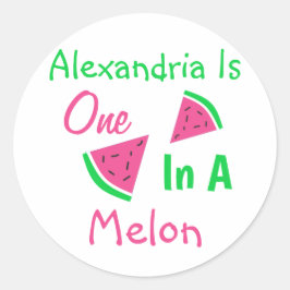 1歳の誕生日に1人 ラウンドシール