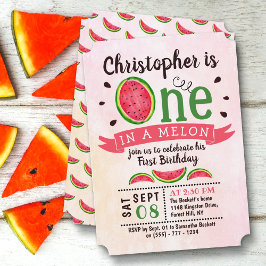 1歳の誕生日に1人 招待状