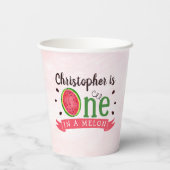 1歳の誕生日に1人 紙コップ (裏面)