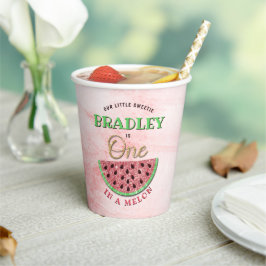 1歳の誕生日に1人 紙コップ