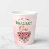 1歳の誕生日に1人 紙コップ (正面)