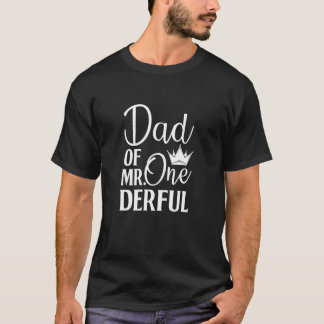 1歳の誕生日のお父さんの日の最初パパ Tシャツ