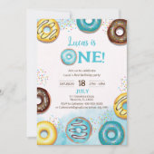 1歳の誕生日のお知らせ 招待状 (正面)