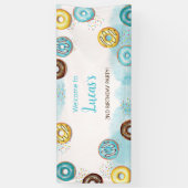 1歳の誕生日のバナー「ようこそ」。 横断幕 (縦)