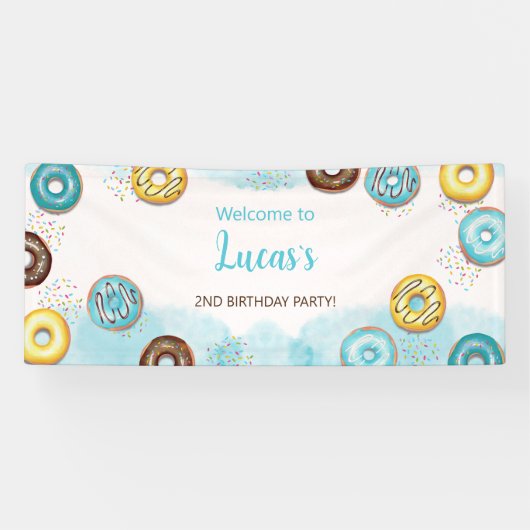 1歳の誕生日のバナー「ようこそ」。 横断幕 (横)