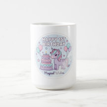 1歳の誕生日のユニコーンマグ