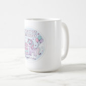1歳の誕生日のユニコーンマグ コーヒーマグカップ (正面右)