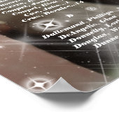 1歳の誕生日の写真の座席表1歳の誕生日 ポスター (角)