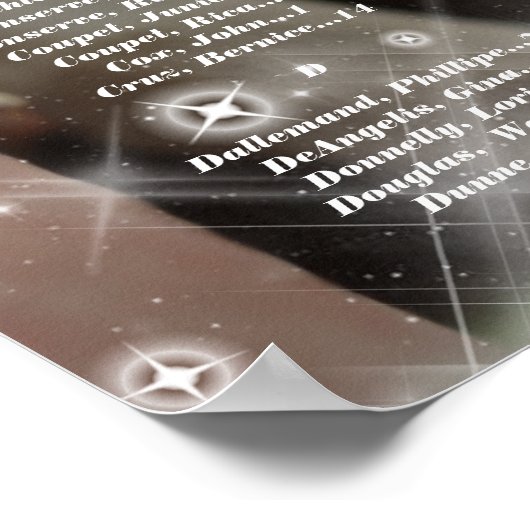 1歳の誕生日の写真の座席表1歳の誕生日 ポスター (角)