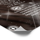 1歳の誕生日の写真の座席表1歳の誕生日 ポスター (角)