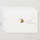 1歳の誕生日の写真を撮るのに非常に甘い 招待状 (裏面)