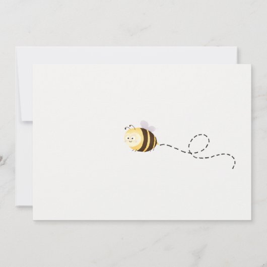 1歳の誕生日の写真を撮るのに非常に甘い 招待状 (裏面)