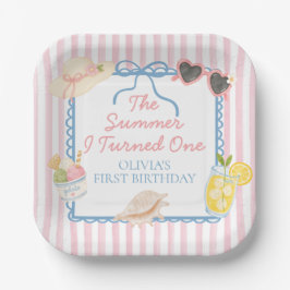1歳の誕生日の夏 紙皿