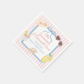 1歳の誕生日の夏 紙皿 スタンダードカクテルナプキン (角)
