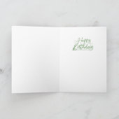 1歳の誕生日の恐竜かわいいベビージャングルカード カード (内部)