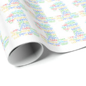 1歳の誕生日の折り返し紙 ラッピングペーパー (ロールコーナー)