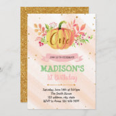 1歳の誕生日の招待状 招待状 (正面/裏面)