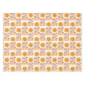 1歳の誕生日の水の色サンシャインと虹 テーブルクロス (正面(横))