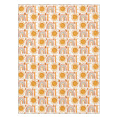 1歳の誕生日の水の色サンシャインと虹 テーブルクロス (正面)