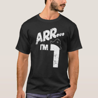 1歳の誕生日の男の子または女の子Arr I'm 1歳の海賊 Tシャツ
