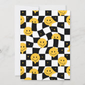 1歳の誕生日の男の子1歳happy dude happy emoji 招待状 (裏面)