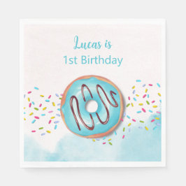 1歳の誕生日の紙ナプキン。 スタンダードランチョンナプキン