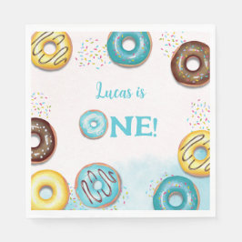 1歳の誕生日の紙ナプキン。 スタンダードランチョンナプキン
