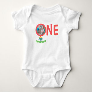 1歳の誕生日の赤ちゃん服のカスタム写真 ベビーボディスーツ