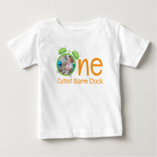 1歳の誕生日の赤ちゃん服のカスタム写真 ベビーTシャツ