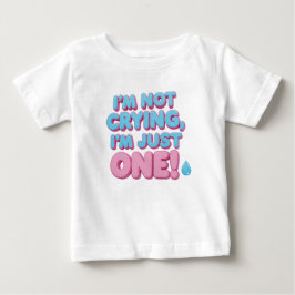 1歳の誕生日の赤ちゃん服 ベビーTシャツ