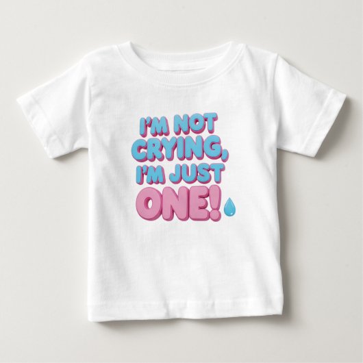 1歳の誕生日の赤ちゃん服 ベビーTシャツ (正面)