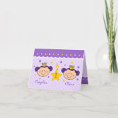 1歳の誕生日の20秒カード サンキューカード (正面)