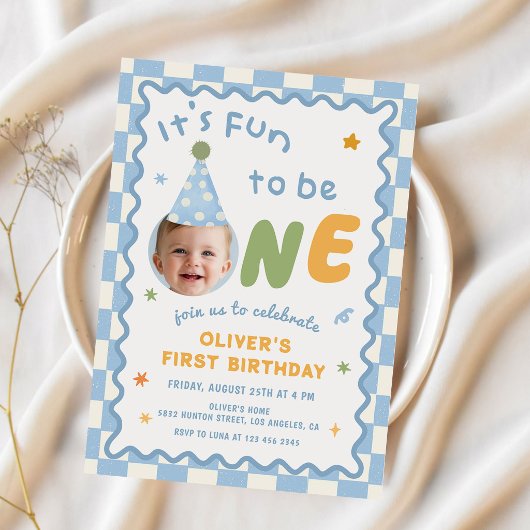 1歳の誕生日をお祝いしよう フォトボーイ 招待状