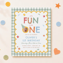 1歳の誕生日をお祝いするお得な写真入りデザイン