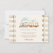 1歳の誕生日をトレーニング サンキューカード (正面)