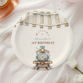 1歳の誕生日をトレーニング ペーパープレート