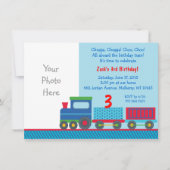 1歳の誕生日をトレーニング 招待状 (正面)