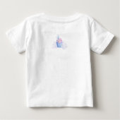 1歳の誕生日を祝う人魚のTシャツ ベビーTシャツ (裏面)
