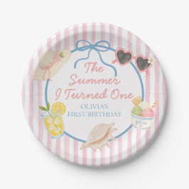 1歳の誕生日を迎えた夏の思い出 ペーパープレート