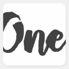 1歳の誕生日アート最初の誕生日1歳 スクエアシール