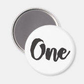 1歳の誕生日アート最初の誕生日1歳 マグネット (正面/裏面)